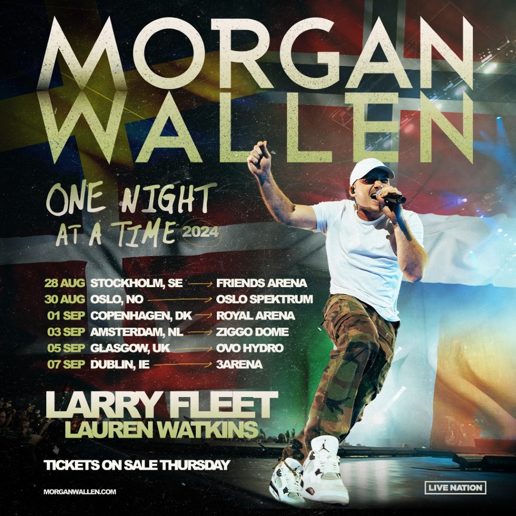 Morgan Wallen eerste Europese tour - komt later dit jaar naar Ziggo Dome Amsterdam!