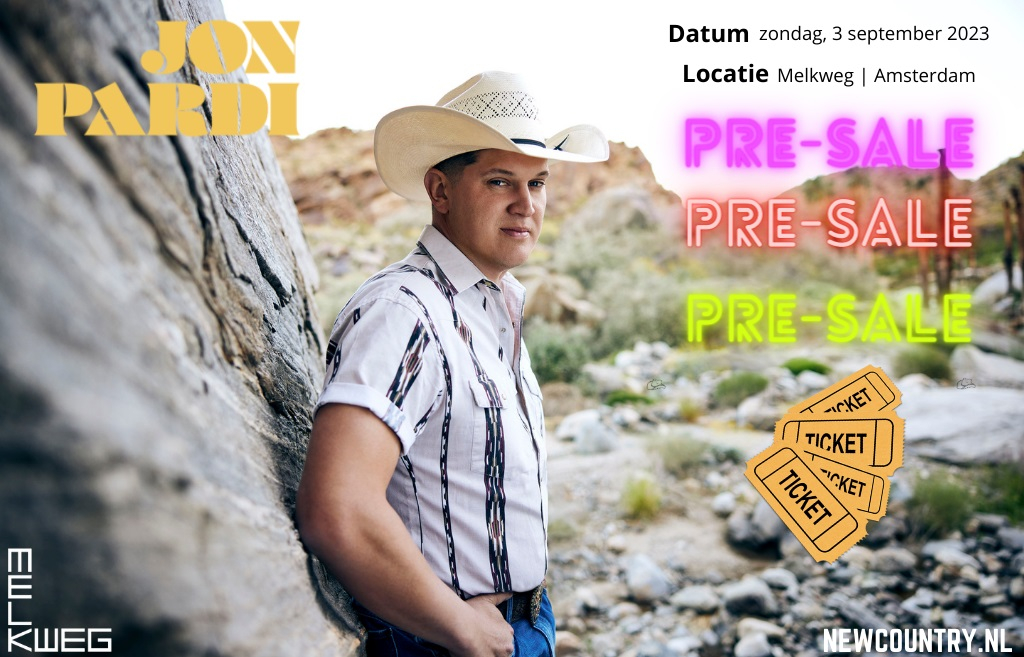 Jon Pardi komt naar Melkweg Amsterdam!