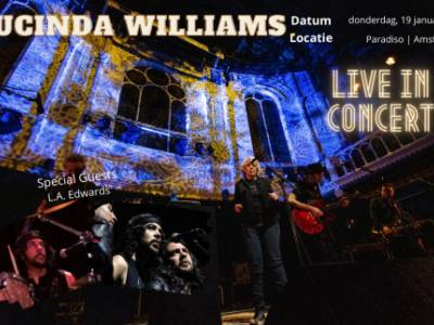 Fotoverslag: Lucinda Williams en L.A. Edwards in de Paradiso Amsterdam