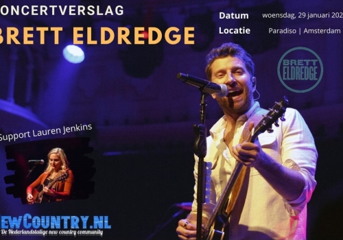 Opzwepende Brett Eldredge speelt Paradiso plat