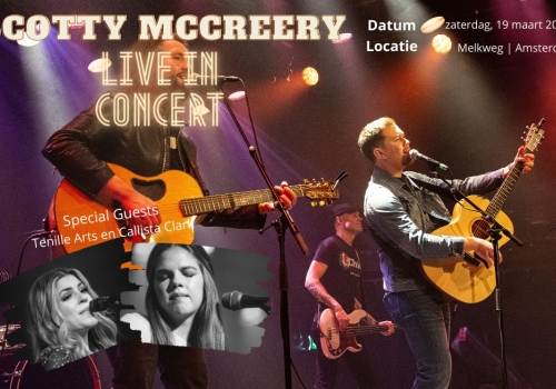 Scotty McCreery met Callista Clark en Tenille Arts in Melkweg Amsterdam