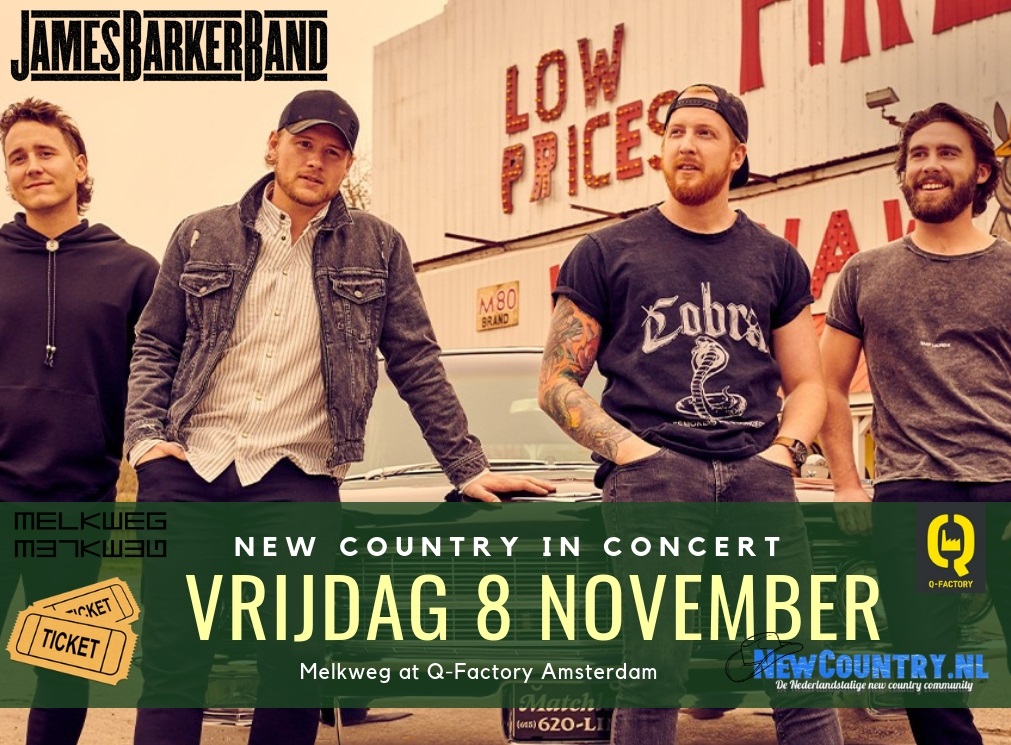 James Barker Band in november naar de Q-Factory Amsterdam