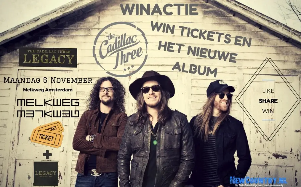 WINACTIE! win kaarten + nieuw album van The Cadillac Three!