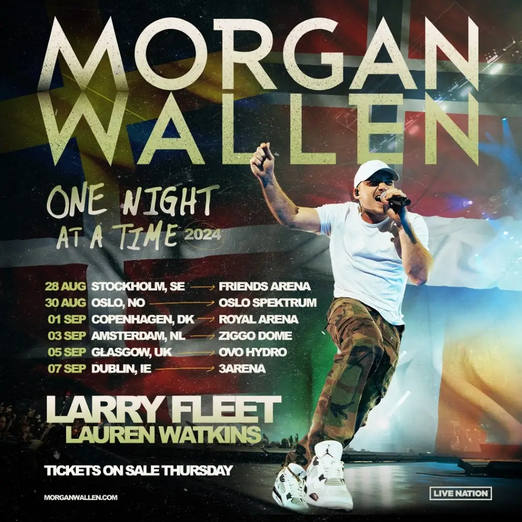 Morgan Wallen eerste Europese tour - komt later dit jaar naar Ziggo Dome Amsterdam!